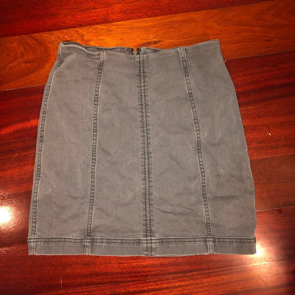 Free people jean skirt